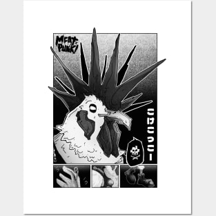 Punk chicken Posters and Art